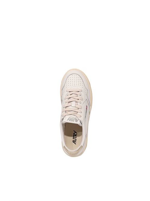 Sneakers Medalist Platform in pelle Bianco/Platinum AUTRY | PTLWLL01