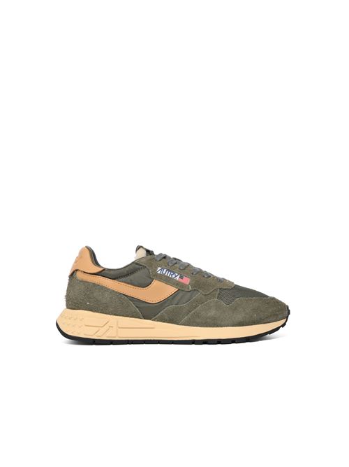 Sneakers Autry Reelwind Low in nylon e suede Kahki e Taffy AUTRY | WWLMUT44