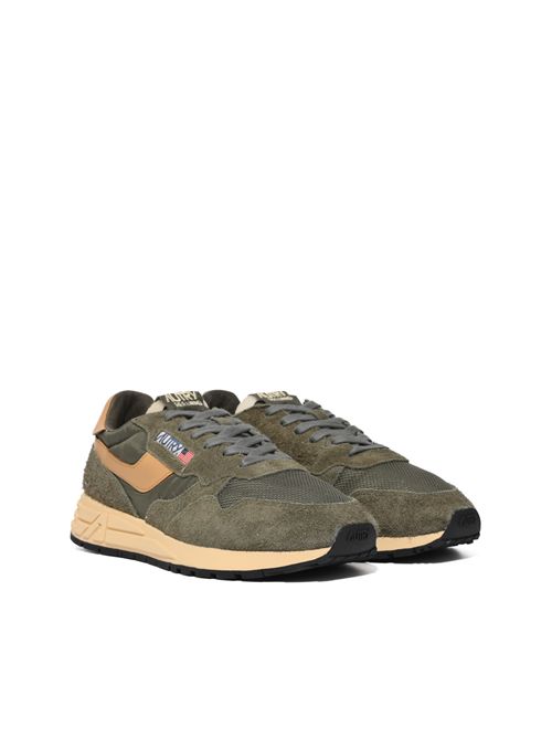 Sneakers Autry Reelwind Low in nylon e suede Kahki e Taffy AUTRY | WWLMUT44