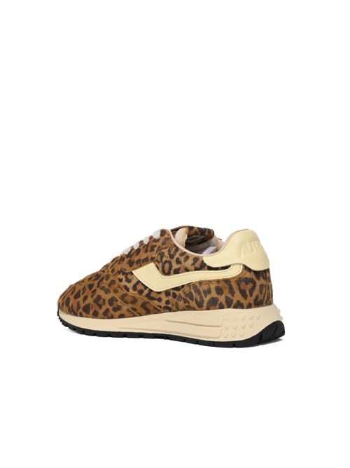 Sneakers Reelwind Low in suede Leopard e pelle Rutabaga AUTRY | WWLWUJ02
