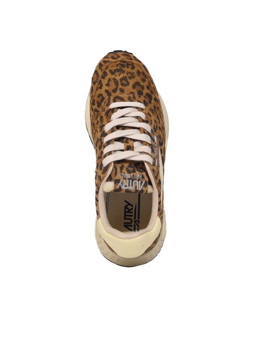 Sneakers Reelwind Low in suede Leopard e pelle Rutabaga AUTRY | WWLWUJ02