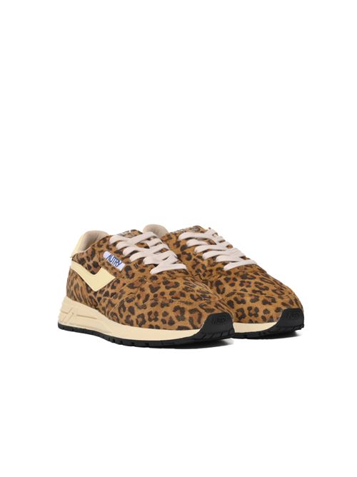 Sneakers Reelwind Low in suede Leopard e pelle Rutabaga AUTRY | WWLWUJ02