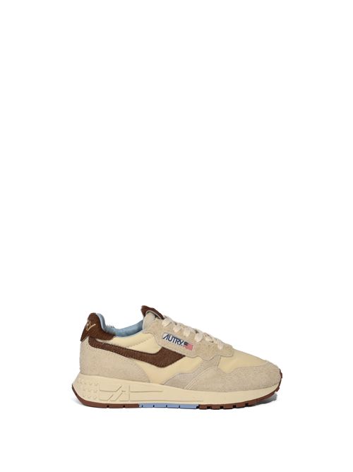 Sneakers Reelwind Low in nylon e suede Marrone e Nut AUTRY | WWLWUP01
