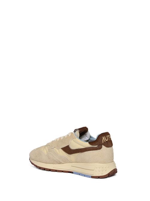 Sneakers Reelwind Low in nylon e suede Marrone e Nut AUTRY | WWLWUP01