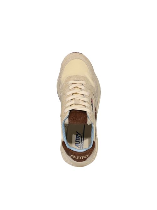 Sneakers Reelwind Low in nylon e suede Marrone e Nut AUTRY | WWLWUP01