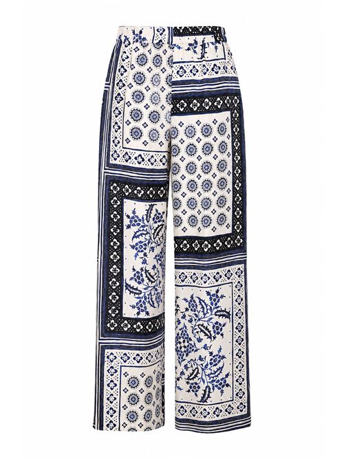 Pantalone in seta con stampa Caliban | 4Y5TP4WFE1