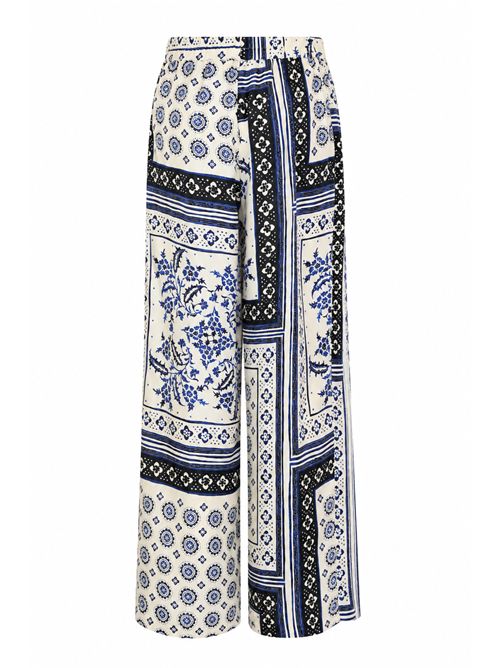Pantalone in seta con stampa Caliban | 4Y5TP4WFE1