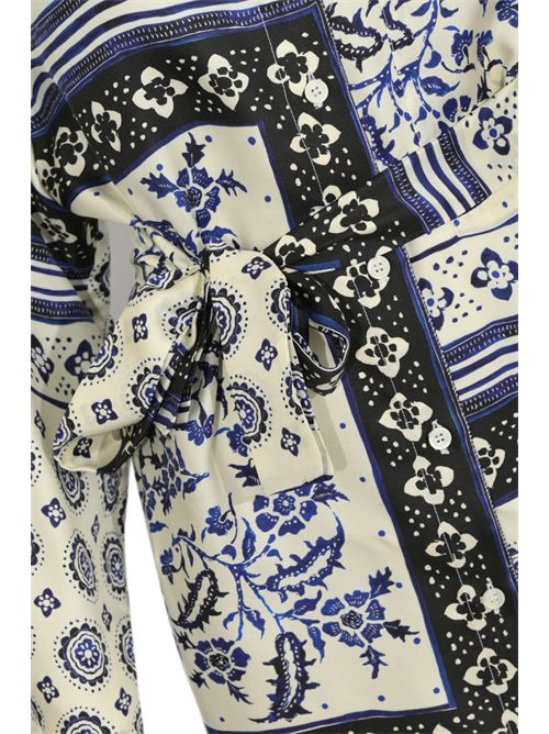Abito in seta con stampa foulard Caliban | 4Y5TP7ZFE1