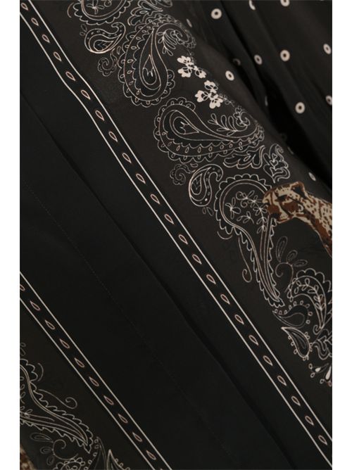 Camicia boxy in seta e viscosa con stampa foulard Caliban | 4Y6QP6EFR1