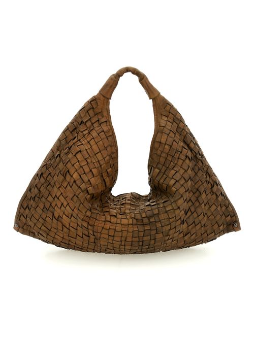 Borsa Atena in pelle con intreccio CAMPOMAGGI | C000570NDC2502