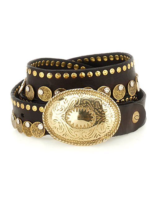Cintura in pelle con borchie CAMPOMAGGI | C009960NDC1501