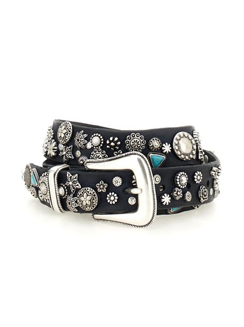 Cintura Bella di Notte in pelle con borchie CAMPOMAGGI | C009960NDC3001