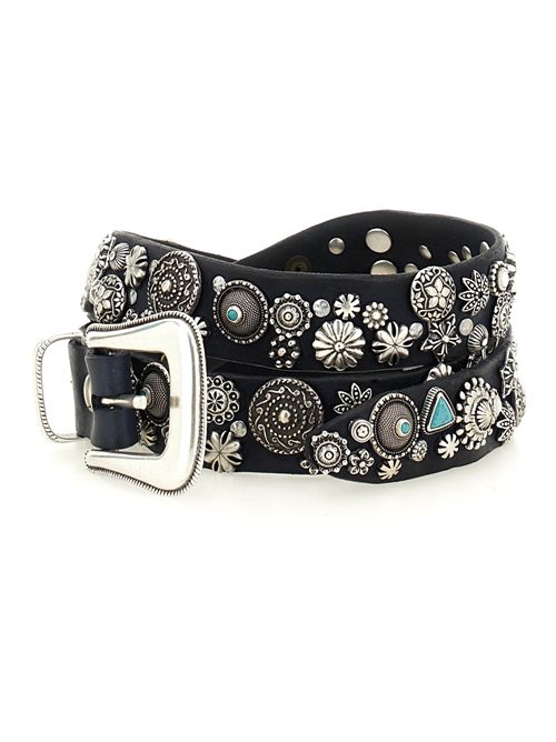 Cintura Bella di Notte in pelle con borchie CAMPOMAGGI | C009960NDC3001