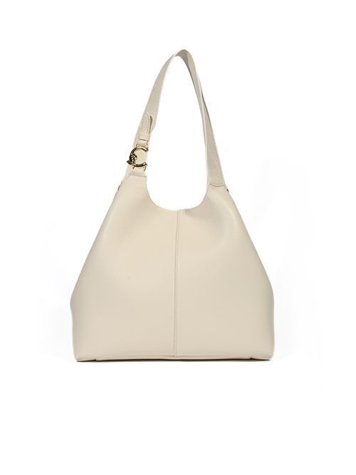 Borsa a spalla C-Easy Large in pelle Pearl Coccinelle | E1SHA110101N17