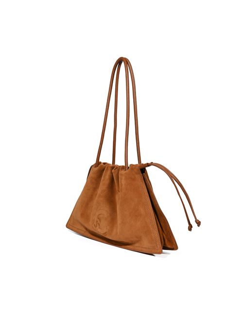 Borsa a spalla Dulse Medium in suede Cognac Coccinelle | E1SS6130101W11