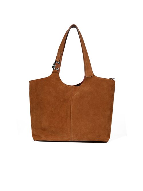 Borsa a spalla C-Easy Suede Large Cognac Coccinelle | E1THE110101W11