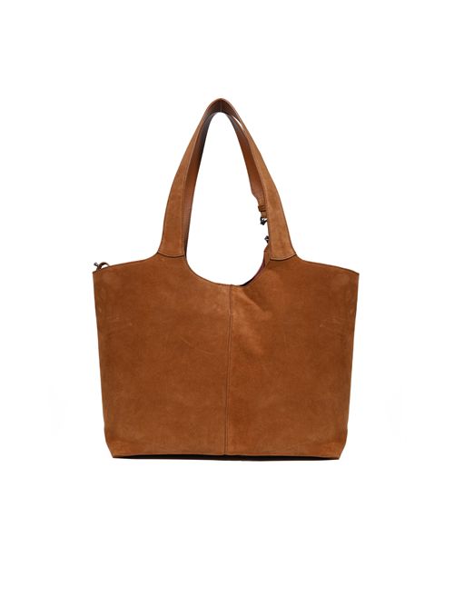 Borsa a spalla C-Easy Suede Large Cognac Coccinelle | E1THE110101W11