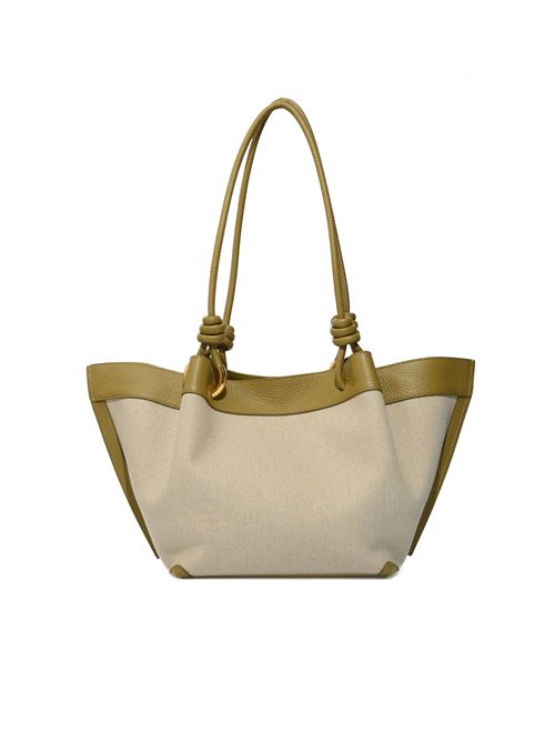 Borsa Finn Medium in pelle e lino Natural/Seagras Coccinelle | E1U06110201824