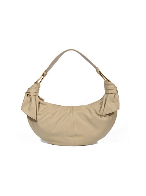 Borsa a spalla Furoshiki Puffy Medium in pelle Seashell Coccinelle | E1U1A130201N64