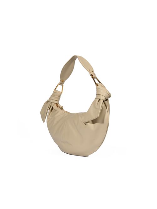 Borsa a spalla Furoshiki Puffy Medium in pelle Seashell Coccinelle | E1U1A130201N64