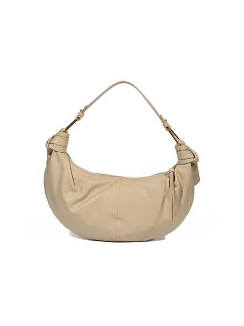 Borsa a spalla Furoshiki Puffy Medium in pelle Seashell Coccinelle | E1U1A130201N64