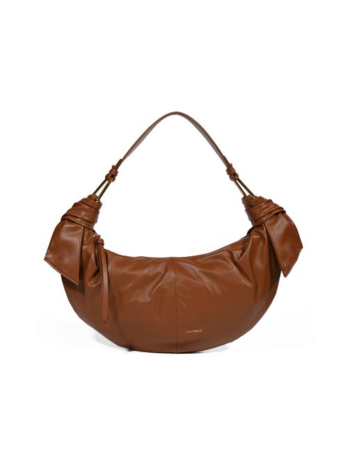 Borsa a spalla Furoshiki Puffy Medium in pelle Cognac Coccinelle | E1U1A130201W11
