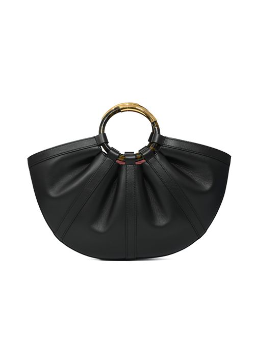 Borsa Shell Large in pelle con manici Nero Coccinelle | E1U5A180101001