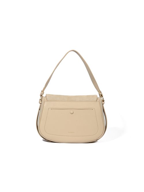 Borsa a spalla Mavery Large in suede Sandshell Coccinelle | E1U7H120101N64