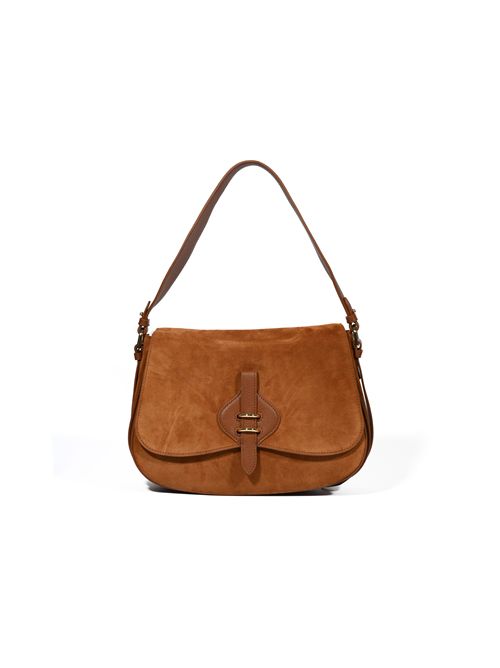 Borsa a spalla Mavery Large in suede Cognac Coccinelle | E1U7H120101W11
