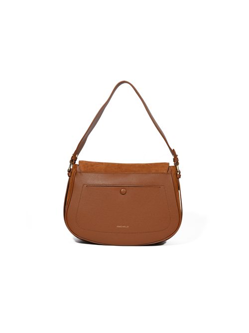 Borsa a spalla Mavery Large in suede Cognac Coccinelle | E1U7H120101W11
