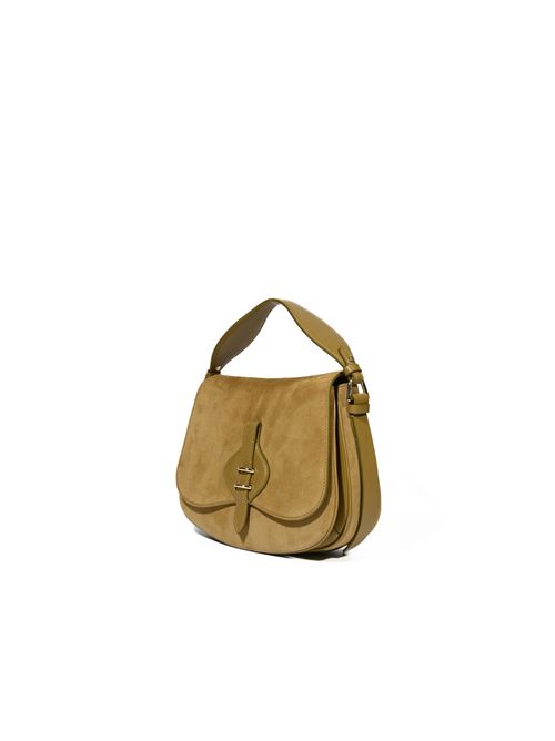Borsa a spalla Mavery Medium in suede Seagrass Coccinelle | E1U7H180101G43