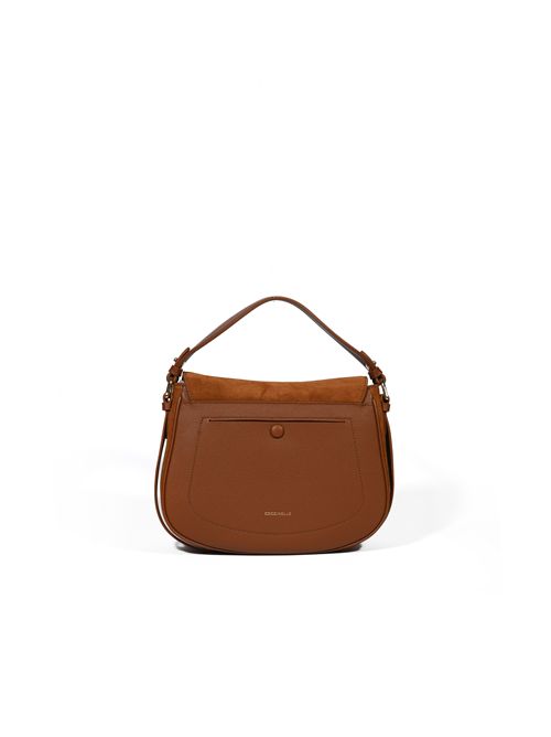 Borsa a spalla Mavery Medium in suede Cognac Coccinelle | E1U7H180101W11