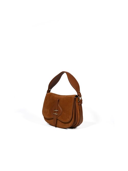 Borsa a spalla Mavery Small in suede Cognac Coccinelle | E1U7H180201W11
