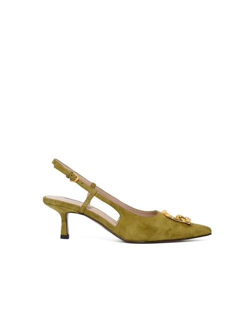 Scarpe slingback C-Me in suede Seagrass Coccinelle | E4SB2210101G43