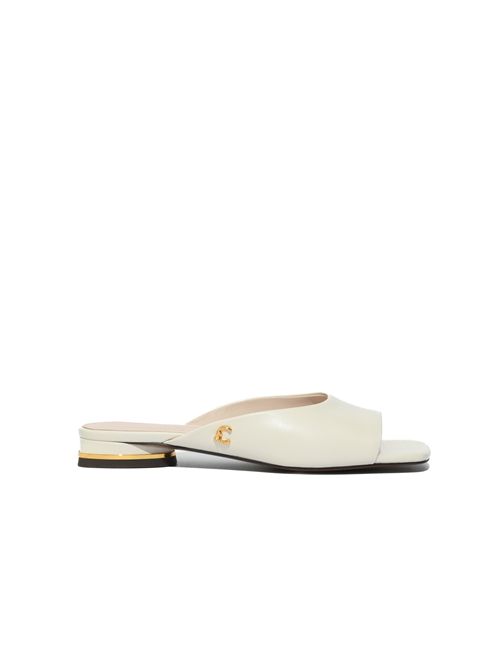 Ciabatte C-Me in pelle Pearl Coccinelle | E4U1L170201N17