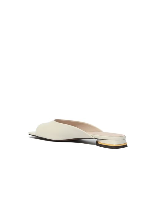 Ciabatte C-Me in pelle Pearl Coccinelle | E4U1L170201N17