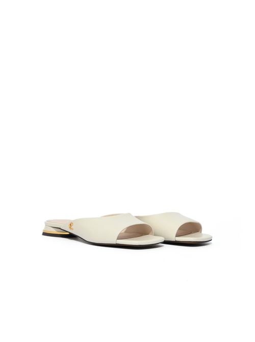 Ciabatte C-Me in pelle Pearl Coccinelle | E4U1L170201N17