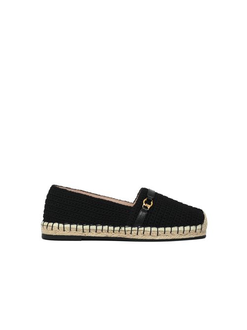 Espadrillas C-Easy in cotone e pelle Nero Coccinelle | E4UA7220101001
