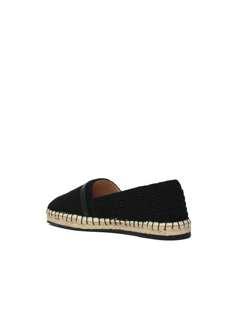 Espadrillas C-Easy in cotone e pelle Nero Coccinelle | E4UA7220101001