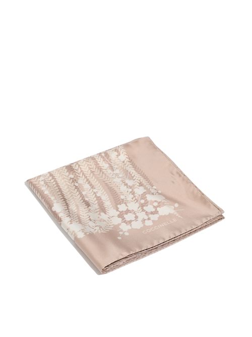 Foulard in seta con stampa Rosette Coccinelle | E7TOY380101M09