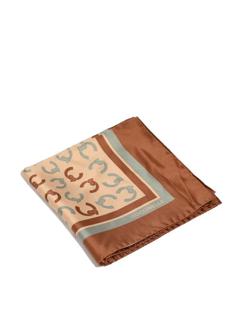 Foulard C-Me in seta Marrone Coccinelle | E7UYH380101M09