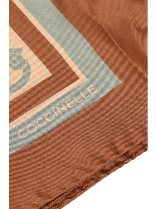 Foulard C-Me in seta Marrone Coccinelle | E7UYH380101M09
