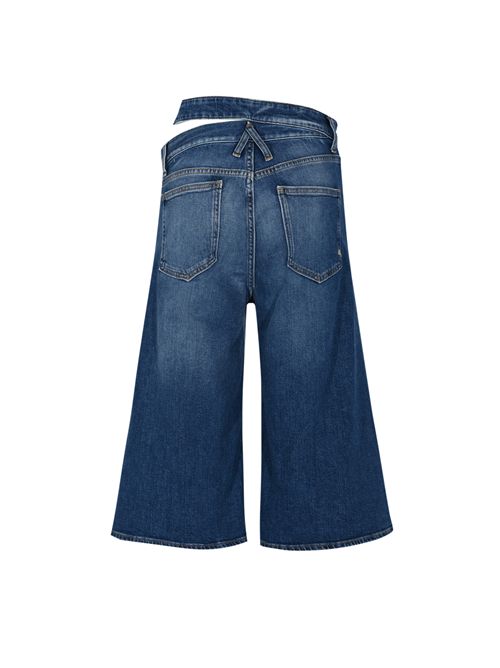 Bermuda Missy wide leg con doppia cintura in denim di cotone CYCLE | 362PB0307