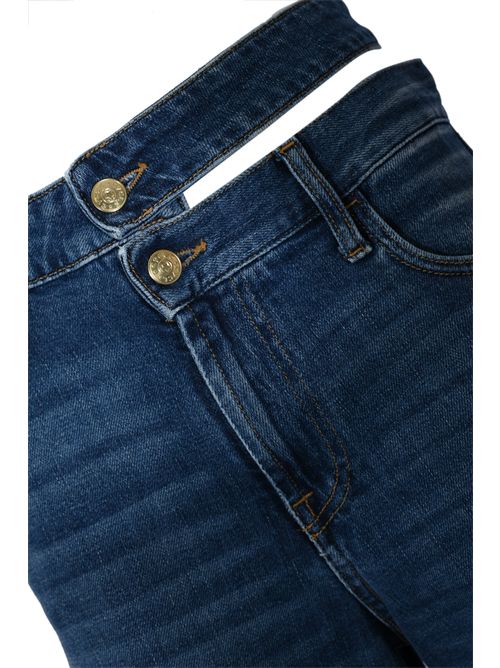 Bermuda Missy wide leg con doppia cintura in denim di cotone CYCLE | 362PB0307