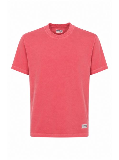 T-shirt in Jersey di cotone effetto used Ciliegia FAY | MPMB352119TZGDR602
