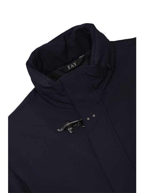 Bomber Corto Travel in Nylon Stretch Blu navy FAY | NAM1252047SVUWU807