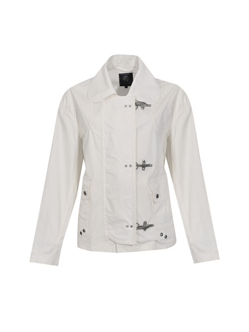 Giubbotto 3 Ganci in tela di cotone e nylon Bianco FAY | NAW1152380TZB4B004