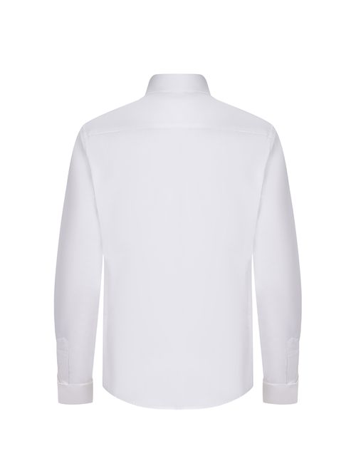Camicia Slim Fit in Popeline Stretch FAY | NCWA152626SZGRB001