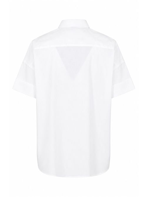 Camicia Comfort Fit in Popeline Stretch di cotone FAY | NCWA552552SZGRB001