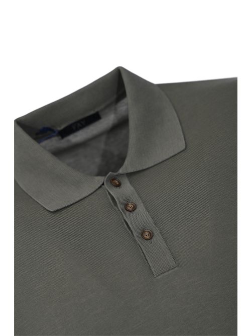 Polo in maglia di cotone Militare FAY | NMMC152172TOHPS410